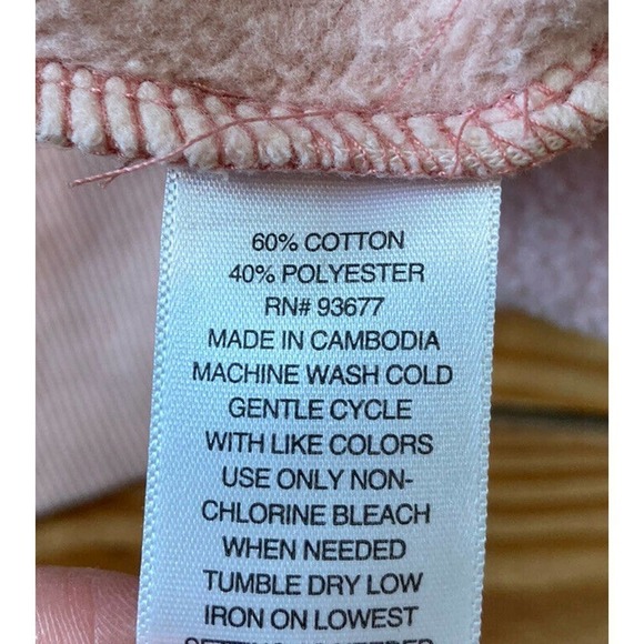 NWT Arizona Jeans Co Sweatshirt Size Medium Women’s Pink Pullover MSRP $39 - Picture 5 of 8